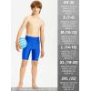 imageDEVOROPA Boys Swim Jammers Youth Competitive Swim Team Trunks Racing Swimsuit Athletic Swimming Shorts SlimStandardHusky2 Packred Blue