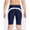 imageDEVOROPA Boys Swim Jammers Youth Competitive Swim Team Trunks Racing Swimsuit Athletic Swimming Shorts SlimStandardHuskyNavyWhite