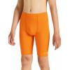 imageDEVOROPA Boys Swim Jammers Youth Competitive Swim Team Trunks Racing Swimsuit Athletic Swimming Shorts SlimStandardHuskyOrange