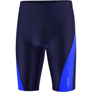 imageDEVOROPA Boys Swim Jammers Youth Competitive Swim Team Trunks Racing Swimsuit Athletic Swimming Shorts SlimStandardHuskyNavyBlue