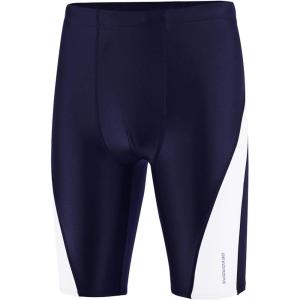 imageDEVOROPA Boys Swim Jammers Youth Competitive Swim Team Trunks Racing Swimsuit Athletic Swimming Shorts SlimStandardHuskyNavyWhite