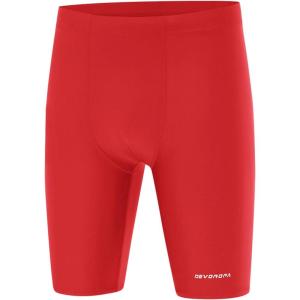 imageDEVOROPA Boys Swim Jammers Youth Competitive Swim Team Trunks Racing Swimsuit Athletic Swimming Shorts SlimStandardHuskyRed