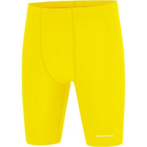 imageDEVOROPA Boys Swim Jammers Youth Competitive Swim Team Trunks Racing Swimsuit Athletic Swimming Shorts SlimStandardHuskyYellow