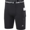 image:imageDEVOROPA Youth Boys Compression Shorts Performance Athletic Base Layers Workout Training Underwear Side PocketBlackBlackwith Side Pockets
