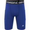 image:imageDEVOROPA Youth Boys Compression Shorts Performance Athletic Base Layers Workout Training Underwear Side PocketBlackRoyalwith Side Pockets