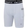 image:imageDEVOROPA Youth Boys Compression Shorts Performance Athletic Base Layers Workout Training Underwear Side PocketBlackWhitewith Side Pockets