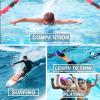 image:imageDEVOROPA Youth Boys Swim Shorts Square Leg Swimsuit Nylon Swimming Boxer Brief UPF 50Blue