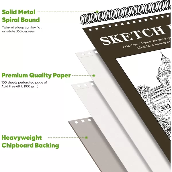 imageSoucolor 9quot x 12quot Aesthetic Sketch Book 1Pack 100 Sheets School Supplies Cute Sketchbook for Women Japanese Stationary Sketching Supplies for Kids Teen Girl Gifts Birthday Gifts Pastel PurpleBrown