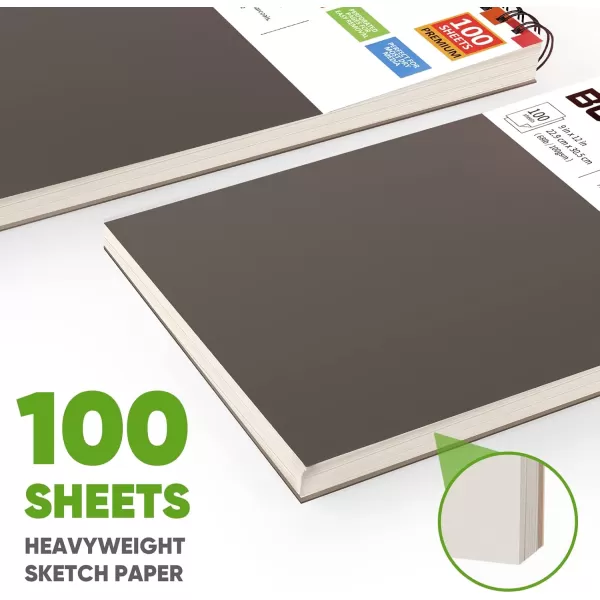 imageSoucolor 9quot x 12quot Aesthetic Sketch Book 1Pack 100 Sheets School Supplies Cute Sketchbook for Women Japanese Stationary Sketching Supplies for Kids Teen Girl Gifts Birthday Gifts Pastel PurpleGrey