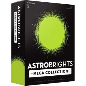 imageAstrobrights Mega Collection Colored Paper Neon Green 625 Sheets 24 lb89 gsm 85quot x 11quot  MORE SHEETS 91672625 Count Pack of 1