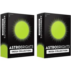 imageAstrobrights Mega Collection Colored Paper Neon Green 625 Sheets 24 lb89 gsm 85quot x 11quot  MORE SHEETS 91672625 Count Pack of 2