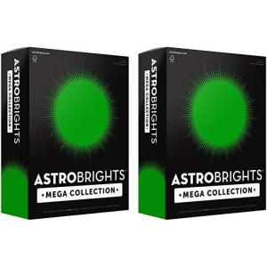 imageAstrobrights Mega Collection Colored Paper Ultra Green 625 Sheets 24 lb89 gsm 85quot x 11quot  MORE SHEETS 91677625 Count Pack of 2