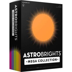 imageAstrobrights Mega Collection Colored Paper quotJoyfulquot 5Color Assortment 625 Sheets 24 lb89 gsm 85quot x 11quot  MORE SHEETS 91624625 Count Pack of 1