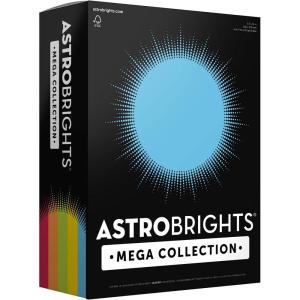 imageAstrobrights Mega Collection Colored PaperquotClassicquot 5Color Assortment 625 Sheets 24 lb89 gsm 85quot x 11quot  MORE SHEETS 916231 Ream