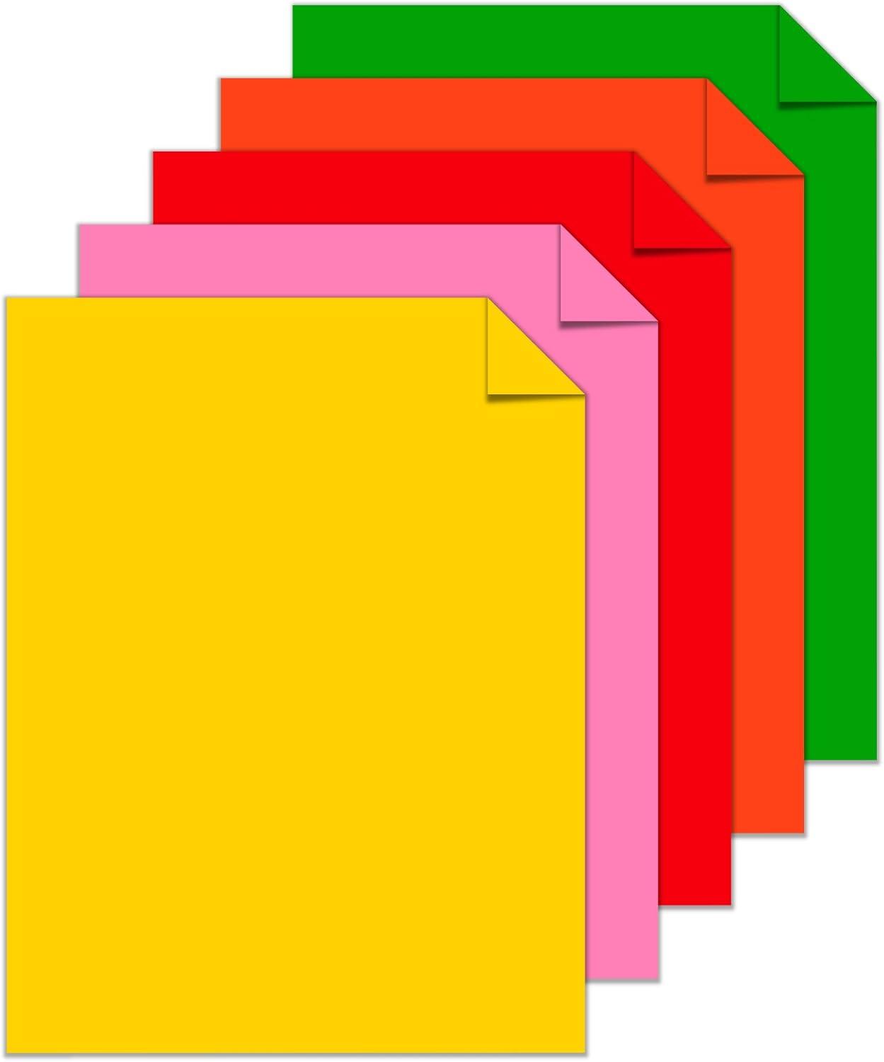 imageAstrobrights Mega Collection Colored Cardstock quotRetroquot 5Color Assortment 320 Sheets 65 lb176 gsm 85quot x 11quot 916881 Ream