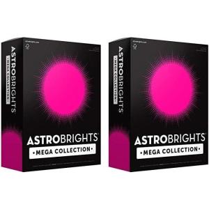 imageAstrobrights Mega Collection Colored Cardstock Ultra Pink 320 Sheets 65 lb176 gsm 85quot x 11quot  MORE SHEETS 916801 Ream Pack of 2