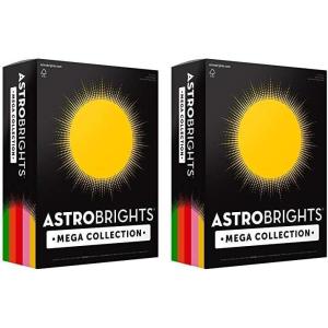 imageAstrobrights Mega Collection Colored Cardstock quotRetroquot 5Color Assortment 320 Sheets 65 lb176 gsm 85quot x 11quot 916881 Ream Pack of 2