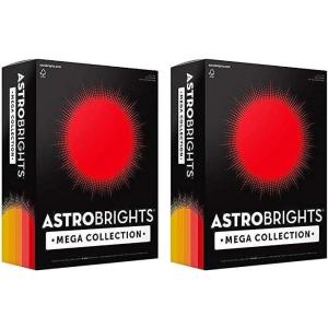imageAstrobrights Mega Collection Colored Cardstock quotSunnyquot 5Color Assortment 320 Sheets 65 lb176 gsm 85quot x 11quot  MORE SHEETS 917041 Ream Pack of 2