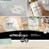 imageAstrodesigns Sticker Paper 12quot x 12quot Fully Adhesive Back White 30 Sheets 91709Metallic Champagne Pearl