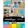 imageAstrodesigns Sticker Paper 12quot x 12quot Fully Adhesive Back White 30 Sheets 91709Brights