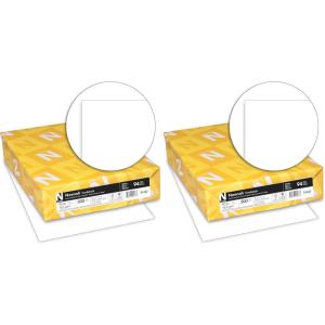 imageNeenah Index Cardstock 85quot x 11quot 90 lb163 gsm White Lightweight 94 Brightness 300 Sheets 91437300 Count Pack of 2