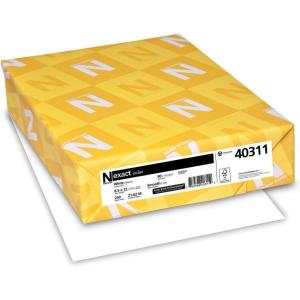 imageNeenah Paper 40311 Exact Index Card Stock 90lb 94 Bright 8 12 x 11 White 250 Sheets Pack of 11 pack