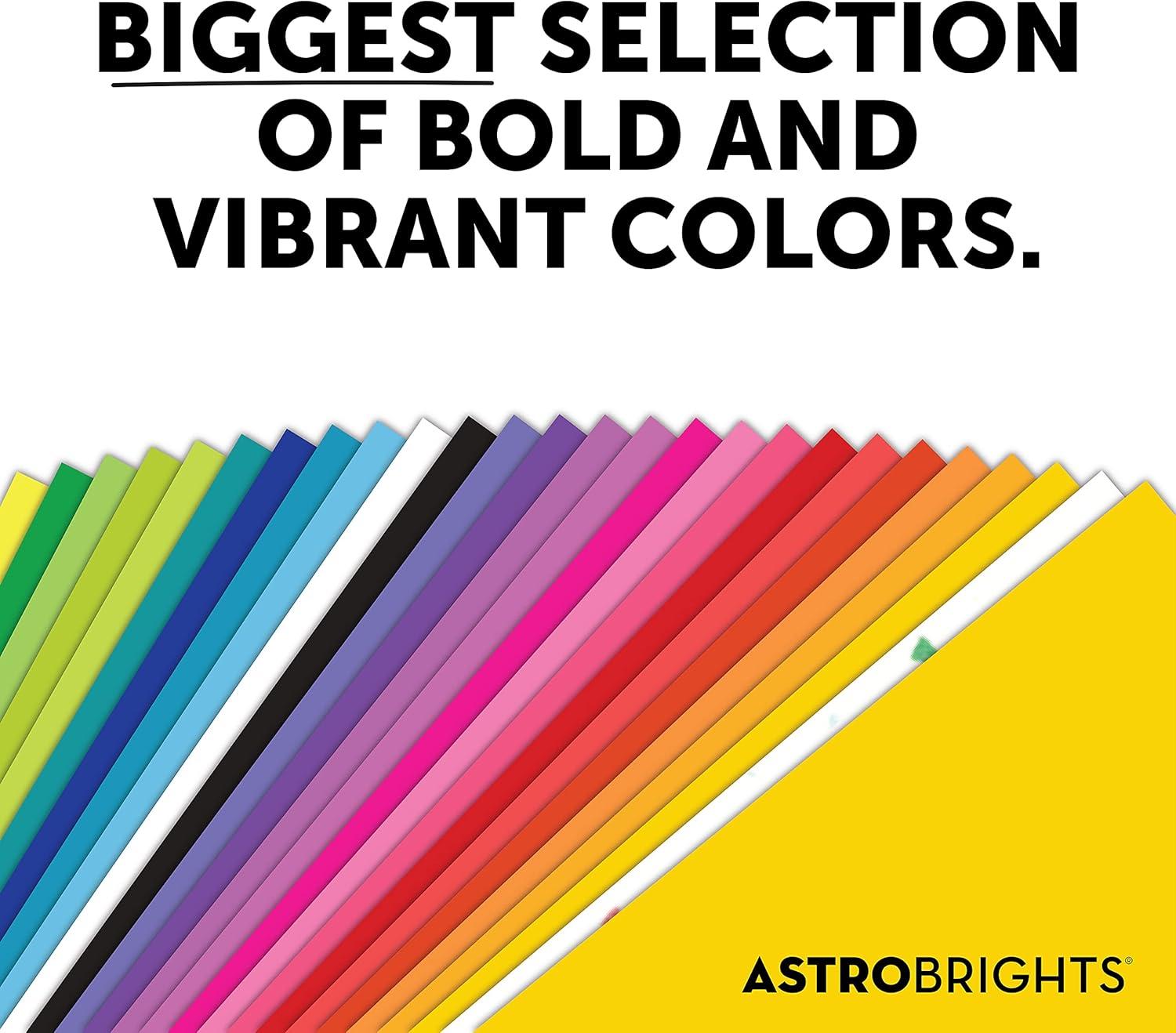 imageAstrobrights Color Paper 85 x 11 24 lb89 gsm Spectrum 25Color Assortment 150 Sheets 8093301