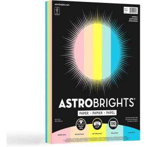 imageAstrobrights Color Paper 85quot x 11quot 24 lb89 gsm Sprinkle 5Color Assortment 300 Sheets 9400085 x 11 inches