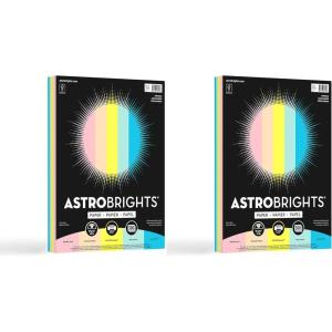 imageAstrobrights Color Paper 85quot x 11quot 24 lb89 gsm Sprinkle 5Color Assortment 300 Sheets 9400085 x 11 inches Pack of 2