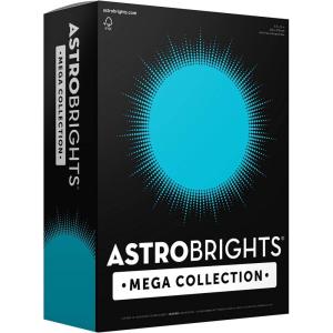 imageAstrobrights Mega Collection Colored Paper Bright Blue 625 Sheets 24 lb89 gsm 85quot x 11quot  MORE SHEETS 916211 Ream