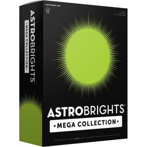 imageAstrobrights Mega Collection Colored Paper Bright Green 625 Sheets 24 lb89 gsm 85quot x 11quot  MORE SHEETS 91622625 Count Pack of 1