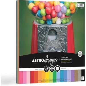 imageAstrodesignsCreative Collection Starter Kit Cardstock 12quot x 12quot 65 lb176 gsm 18Color Assortment 72 Sheets 464080312inch x 12inch 72Pkg