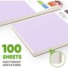 imageSoucolor 11quot x 14quot Large Sketchbook 100 Sheets 68lb100gsm Top Spiral Bound Large Sketch Pad Acid Free Big Sketch Paper for Drawing Illustration Art Class StudentsPurple