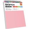 imageSoucolor 11quot x 14quot Large Sketchbook 100 Sheets 68lb100gsm Top Spiral Bound Large Sketch Pad Acid Free Big Sketch Paper for Drawing Illustration Art Class StudentsPinkPurple