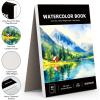 imageSoucolor 11quot x 14quot Large Sketchbook 100 Sheets 68lb100gsm Top Spiral Bound Large Sketch Pad Acid Free Big Sketch Paper for Drawing Illustration Art Class StudentsSatind Black
