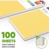 imageSoucolor 11quot x 14quot Large Sketchbook 100 Sheets 68lb100gsm Top Spiral Bound Large Sketch Pad Acid Free Big Sketch Paper for Drawing Illustration Art Class StudentsYellow