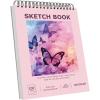 imageSoucolor 9quot x 12quot Cute Sketch Book Aesthetic Cute Preppy Stuff School Supplies 1Pack 100 Sheets Spiral Bound Girls Sketchbook 68lb100gsm Acid Free Drawing Book Paper Sketching Pad Cute Pink