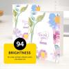 imagePremium Astrobrights White Cardstock 85quot x 11quot 110 lb Index 94 Brightness 235 Sheets  Heavyweight Astro White Card Stock for Invitations Business Cards Crafts and Printing