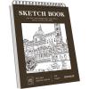 imageSoucolor 9quot x 12quot Sketch Book 100 Sheets Spiral Bound Art Sketchbook Acid Free Artist Drawing Book Paper Art Supplies for Adults Craft Activities Sketch Paper for Drawing Coloring SketchingBrown