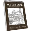 imageSoucolor 9quot x 12quot Sketch Book 100 Sheets Spiral Bound Art Sketchbook Acid Free Artist Drawing Book Paper Art Supplies for Adults Craft Activities Sketch Paper for Drawing Coloring SketchingBrown