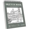 imageSoucolor 9quot x 12quot Sketch Book 100 Sheets Spiral Bound Art Sketchbook Acid Free Artist Drawing Book Paper Art Supplies for Adults Craft Activities Sketch Paper for Drawing Coloring SketchingGreen