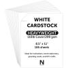 image:imageNeenah White Cover Cardstock 110 lb Heavyweight Cover Stock 185 Sheets 94 Brightness 85 x 11 Ideal for Invitations amp Cards 91346