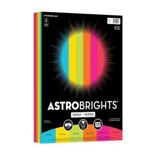 image:imageAstrobrights Colored Paper Brilliant Assortment 6Colors 24 lb89 gsm 85 x 11 270 Sheets AcidFree LigninFree Perfect for School Office amp DIY 92062