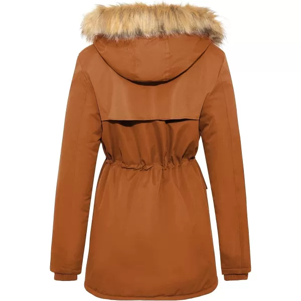 imageFARVALUE Womens Waterrepellent Winter Coat Thicken Puffer Jacket Warm FLeece Lined Parka with Fur HoodGinger