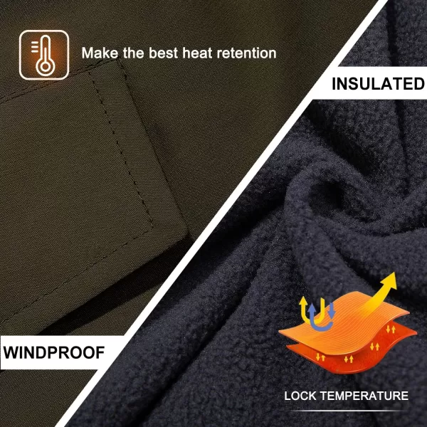 imageFARVALUE Boys Water Resistant Winter Coat Parka Jacket Quilted Fleece Lined Outwear Thicken Puffer Jacket Hood CoatGreen
