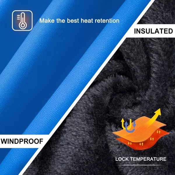 imageFARVALUE Boys Waterproof Ski Jacket Windproof Winter Coat Warm Snow Coat Outdoor Raincoats Hooded WindbreakerBlue