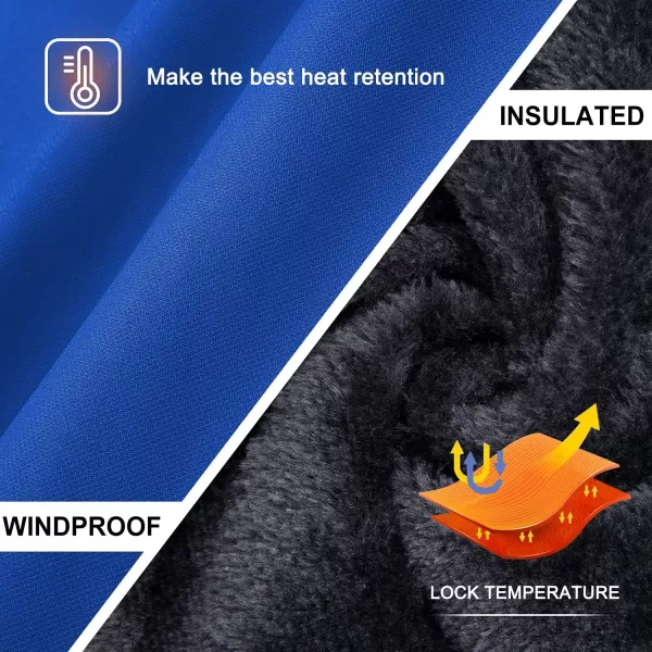 imageFARVALUE Boys Waterproof Ski Jacket Windproof Winter Coat Warm Snow Coat Outdoor Raincoats with Removable HoodBlue