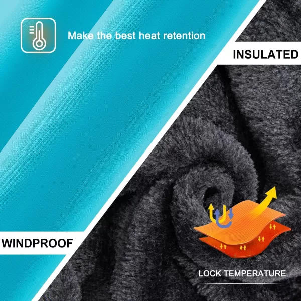 imageFARVALUE Girls Waterproof Ski Jacket Windproof Winter Coat Warm Snow Coat Outdoor Raincoats with Removable Hood Blue 8