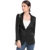imageFARVALUE Womens Spring Casual Blazers Long Sleeve Notch Lapel Work Office Fall Blazer Jackets with PocketsBlack