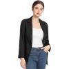 imageFARVALUE Womens Spring Casual Blazers Long Sleeve Notch Lapel Work Office Fall Blazer Jackets with PocketsBlack
